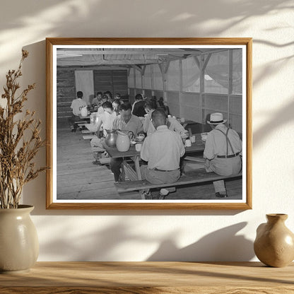 1942 Mobile Camp Dining Scene in Shelley Idaho