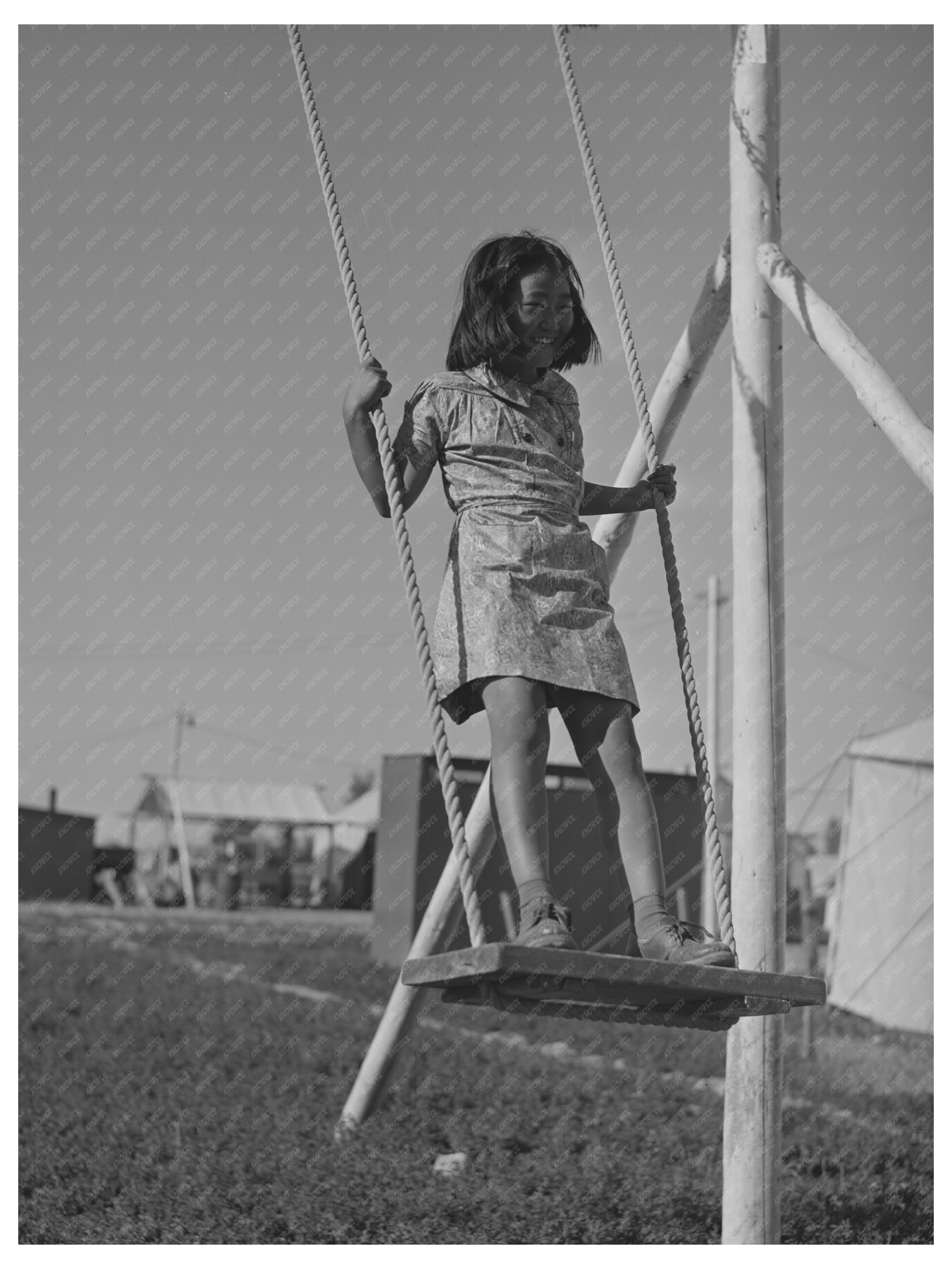 Japanese Child in Farm Security Camp Shelley Idaho 1942