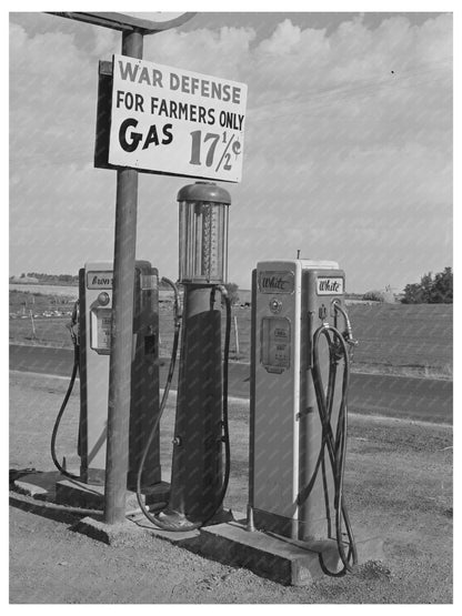 Gas Station in Twin Falls County Idaho July 1942