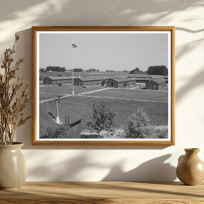 1942 Vintage Image of Japanese-American Farm Workers Camp