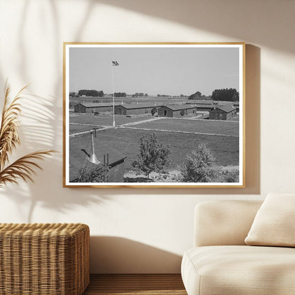 1942 Vintage Image of Japanese-American Farm Workers Camp