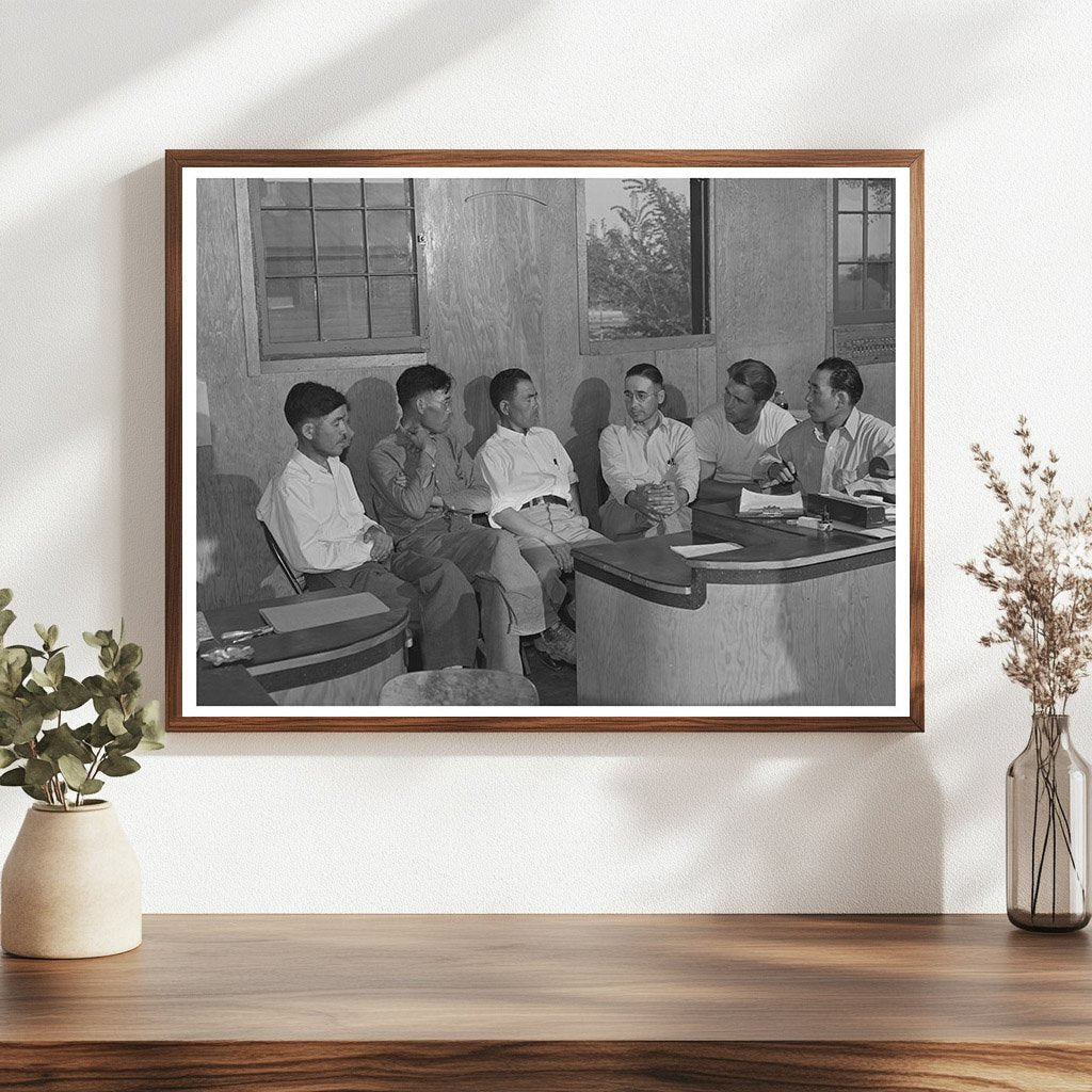 Council Meeting at CCC Camp in Rupert Idaho July 1942