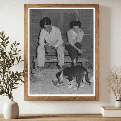 Japanese-American Couple at CCC Camp Rupert Idaho 1942