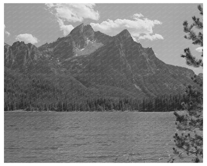 Stanley Lake Idaho August 1942 Historical Landscape Photo