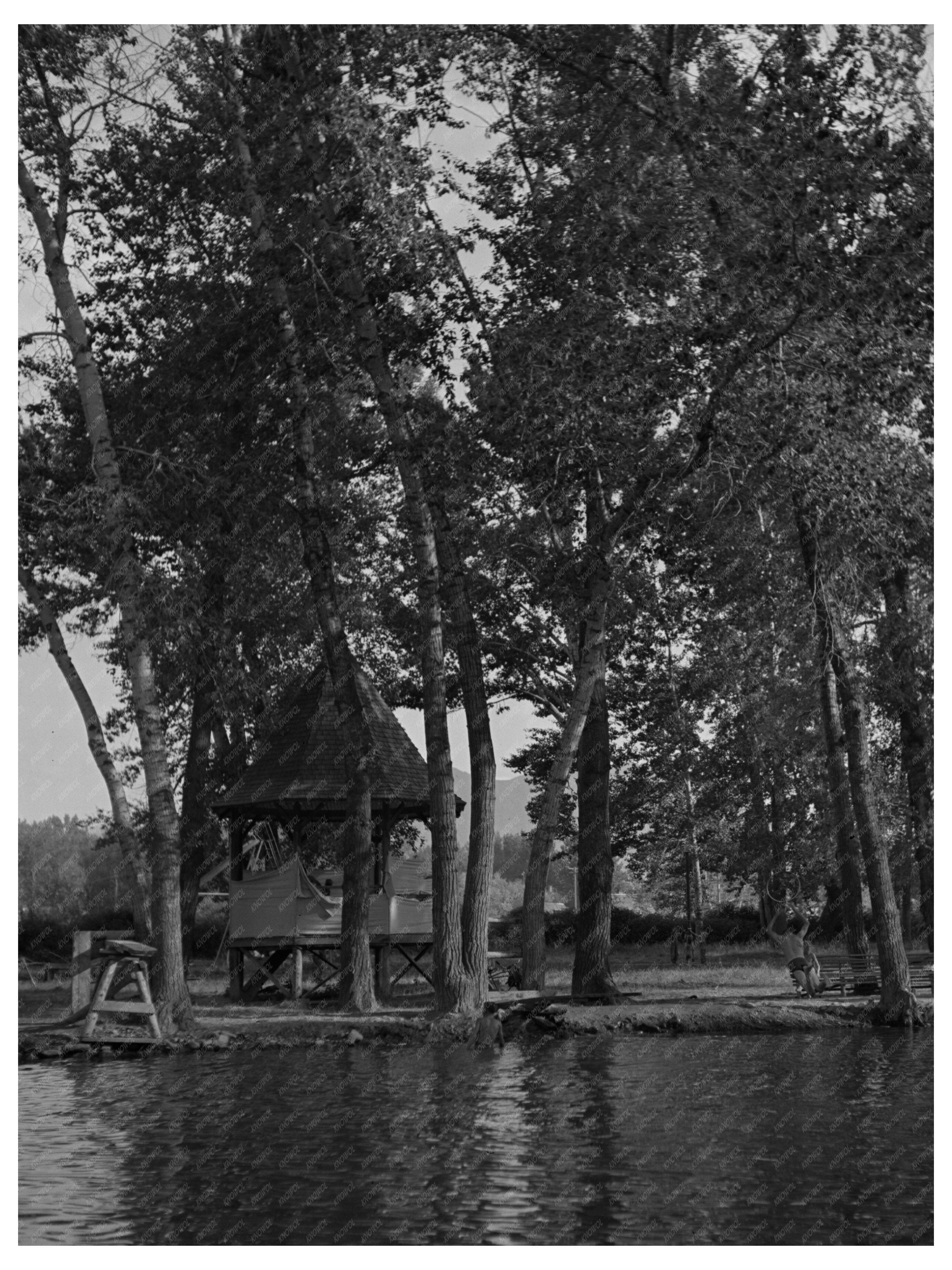 Bathing Beach in Salmon Idaho August 1942