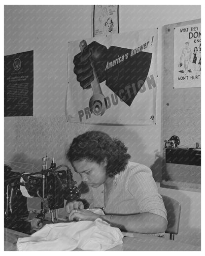 Workers Sewing Pilot Parachutes April 1942
