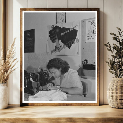 Workers Sewing Pilot Parachutes April 1942