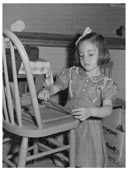 Portuguese Kindergarten Child in San Leandro 1942