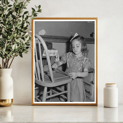 Portuguese Kindergarten Child in San Leandro 1942