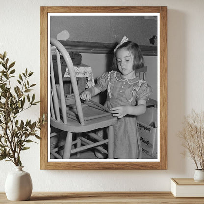 Portuguese Kindergarten Child in San Leandro 1942