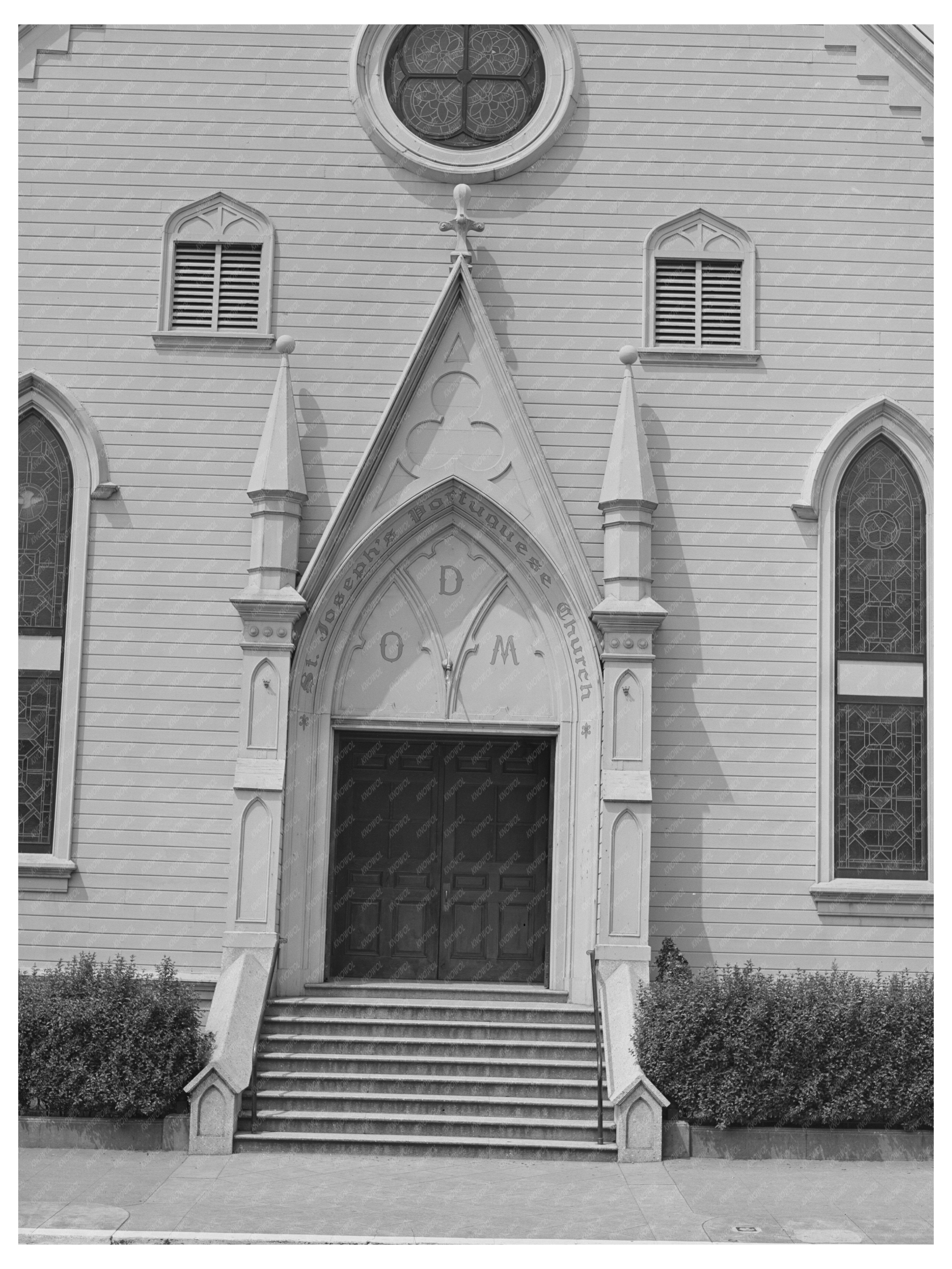 Saint Josephs Portuguese Church Oakland CA April 1942