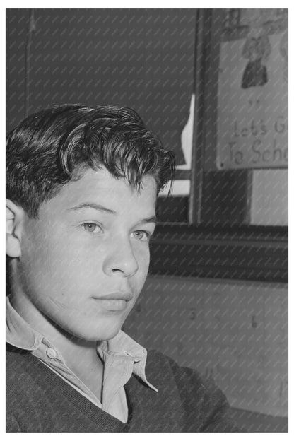 Portuguese Schoolboy in San Leandro California 1942