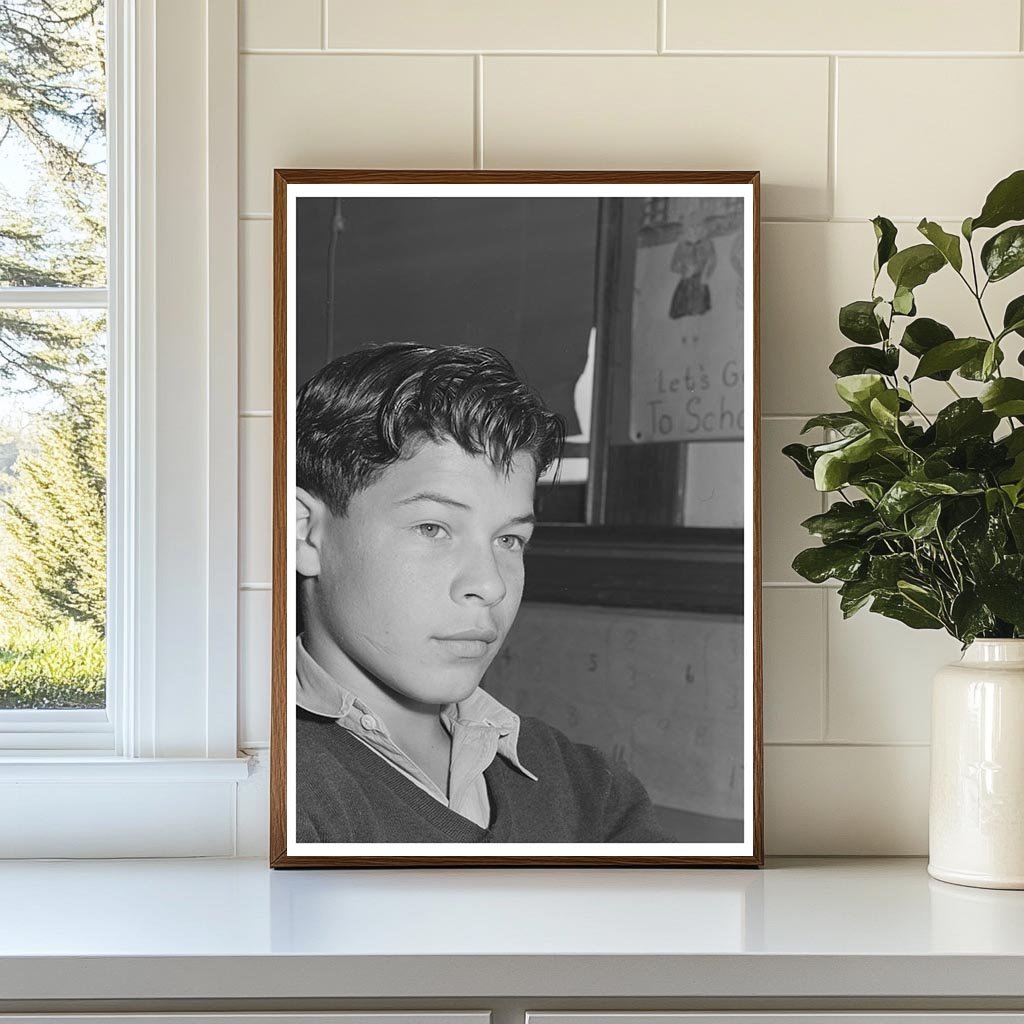 Portuguese Schoolboy in San Leandro California 1942