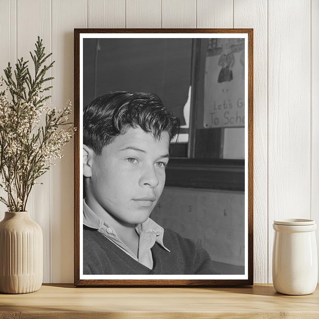 Portuguese Schoolboy in San Leandro California 1942