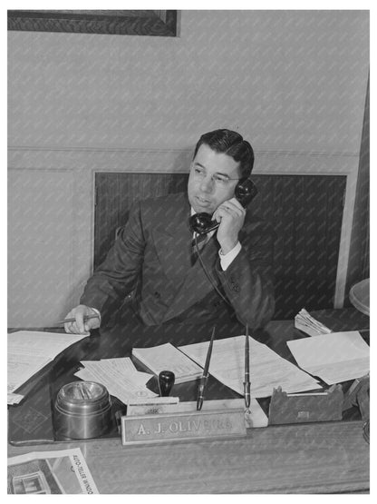 A.J. Oliveira Cashier First National Bank San Leandro 1942