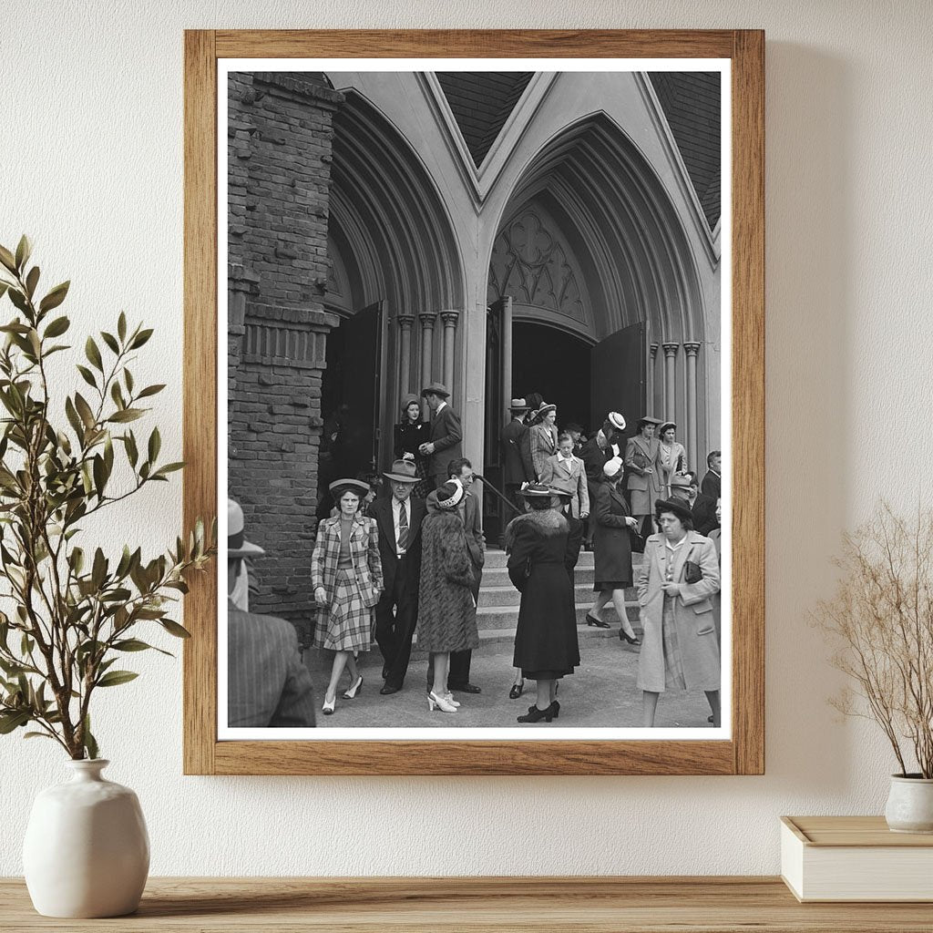 Italian Catholic Church Entrance Oakland 1942