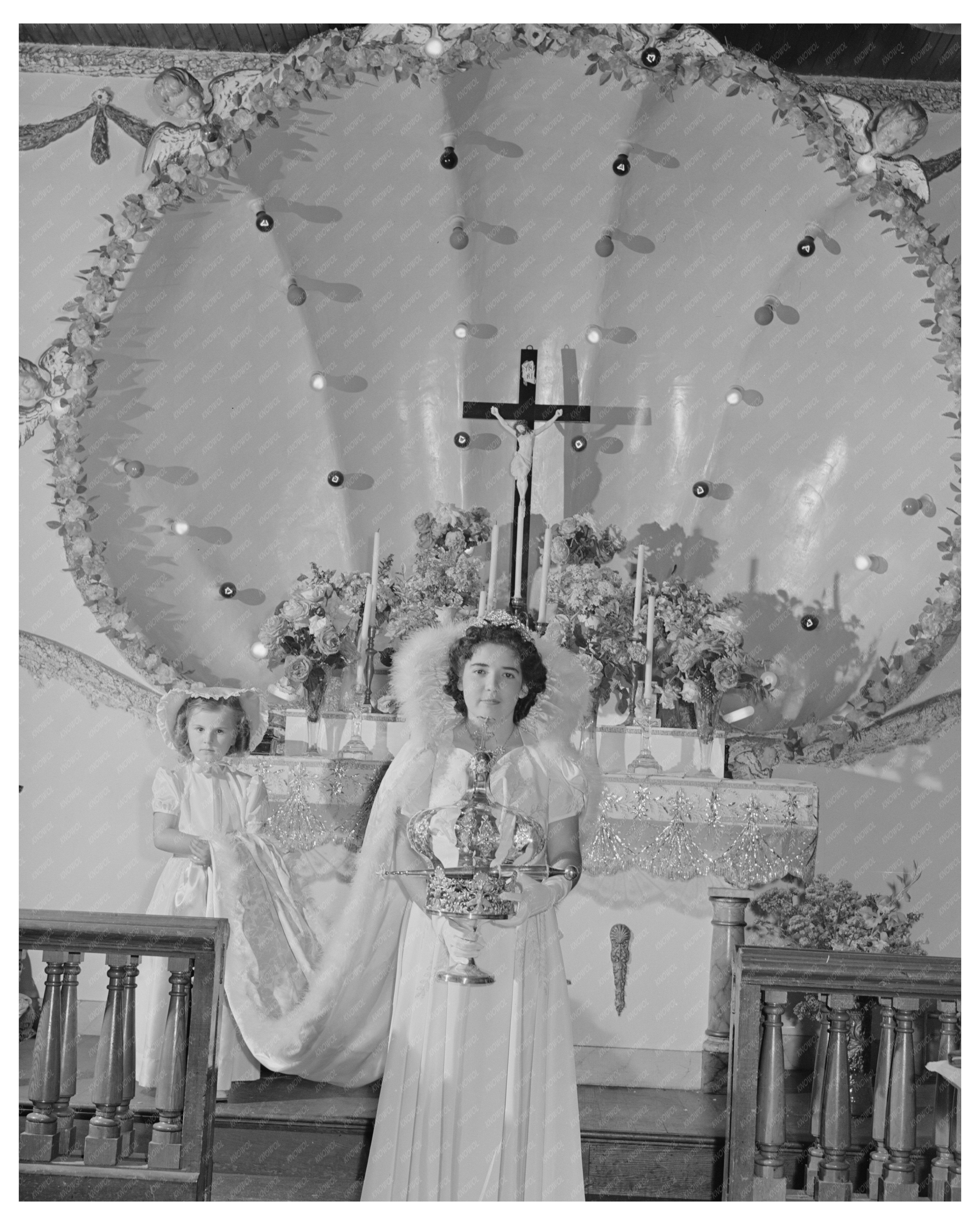 Dorothy Bettencourt at Holy Ghost Festival May 1942
