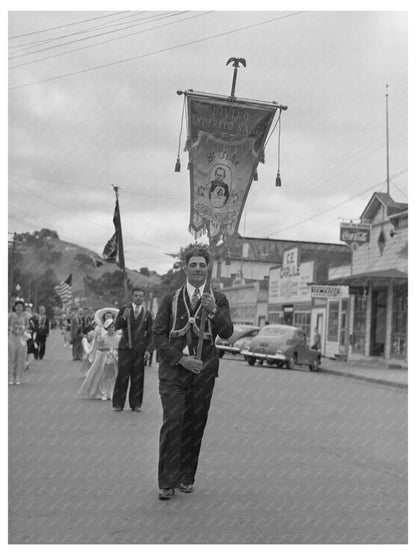 Saint Jude Society Banner at Novato Holy Ghost Festival 1942