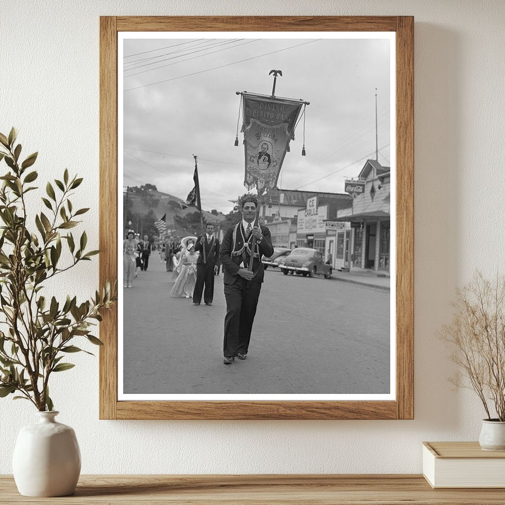 Saint Jude Society Banner at Novato Holy Ghost Festival 1942