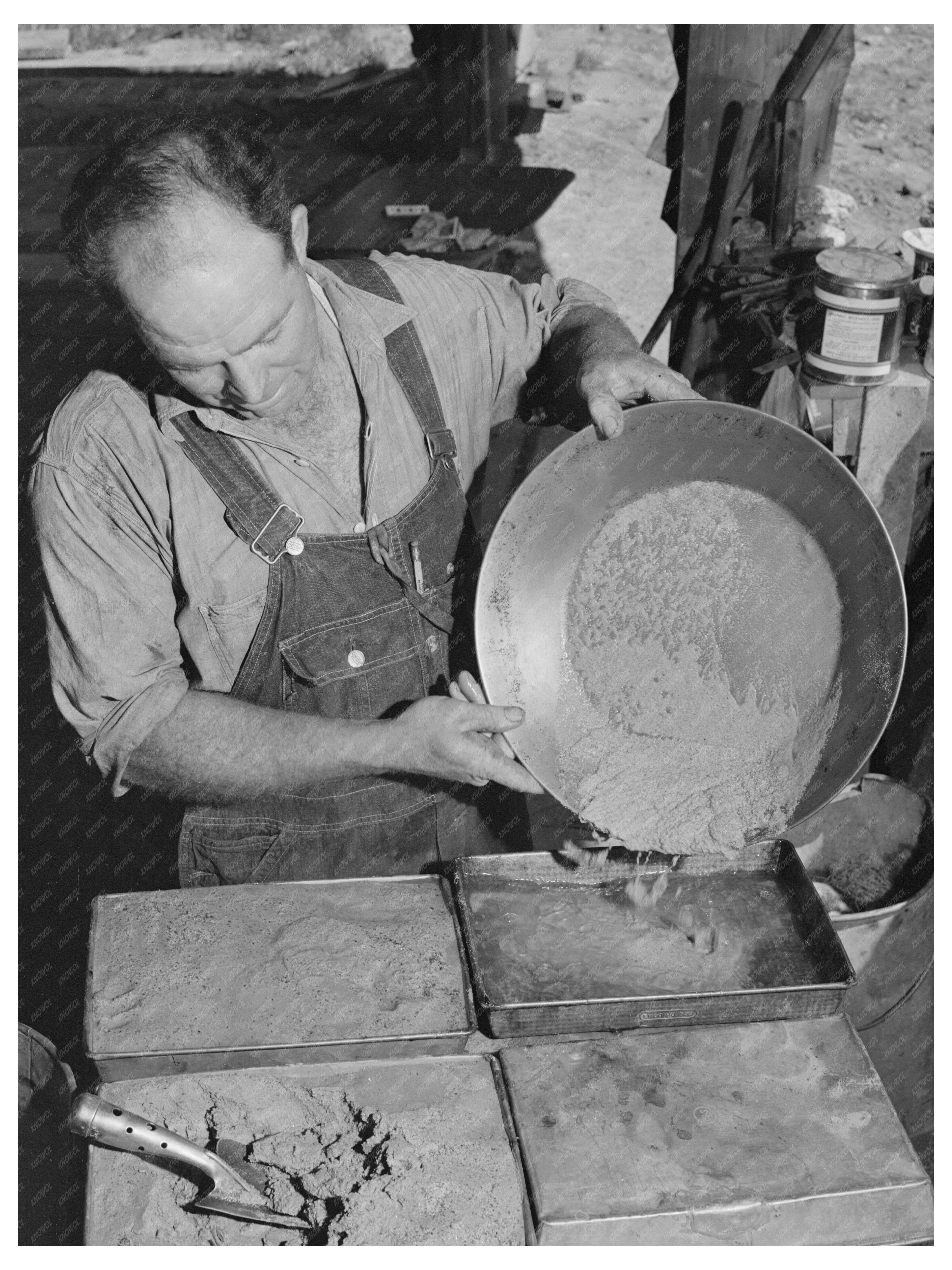 Tungsten Chief Mine Workers Panning Ore May 1942