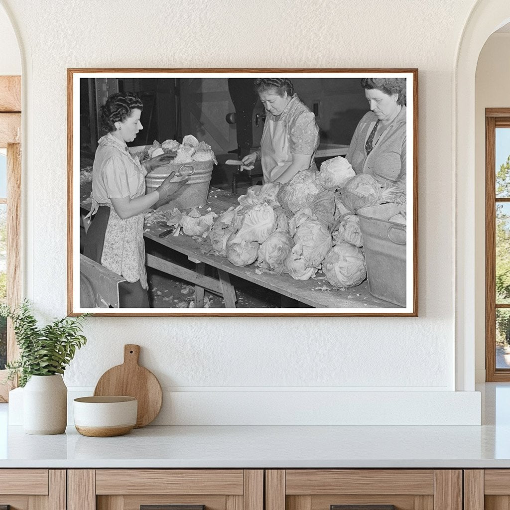 Weighing Cabbage for Dehydration Albany California 1942