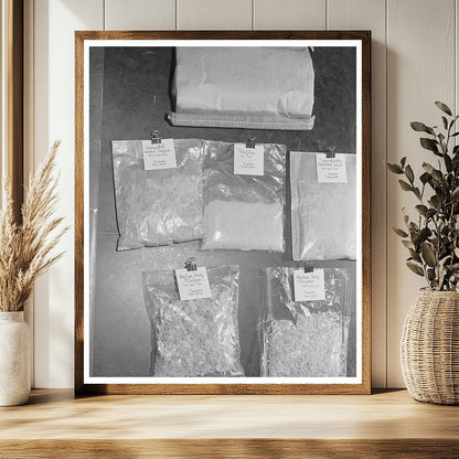 Dehydrated Vegetable Samples at Research Lab 1942