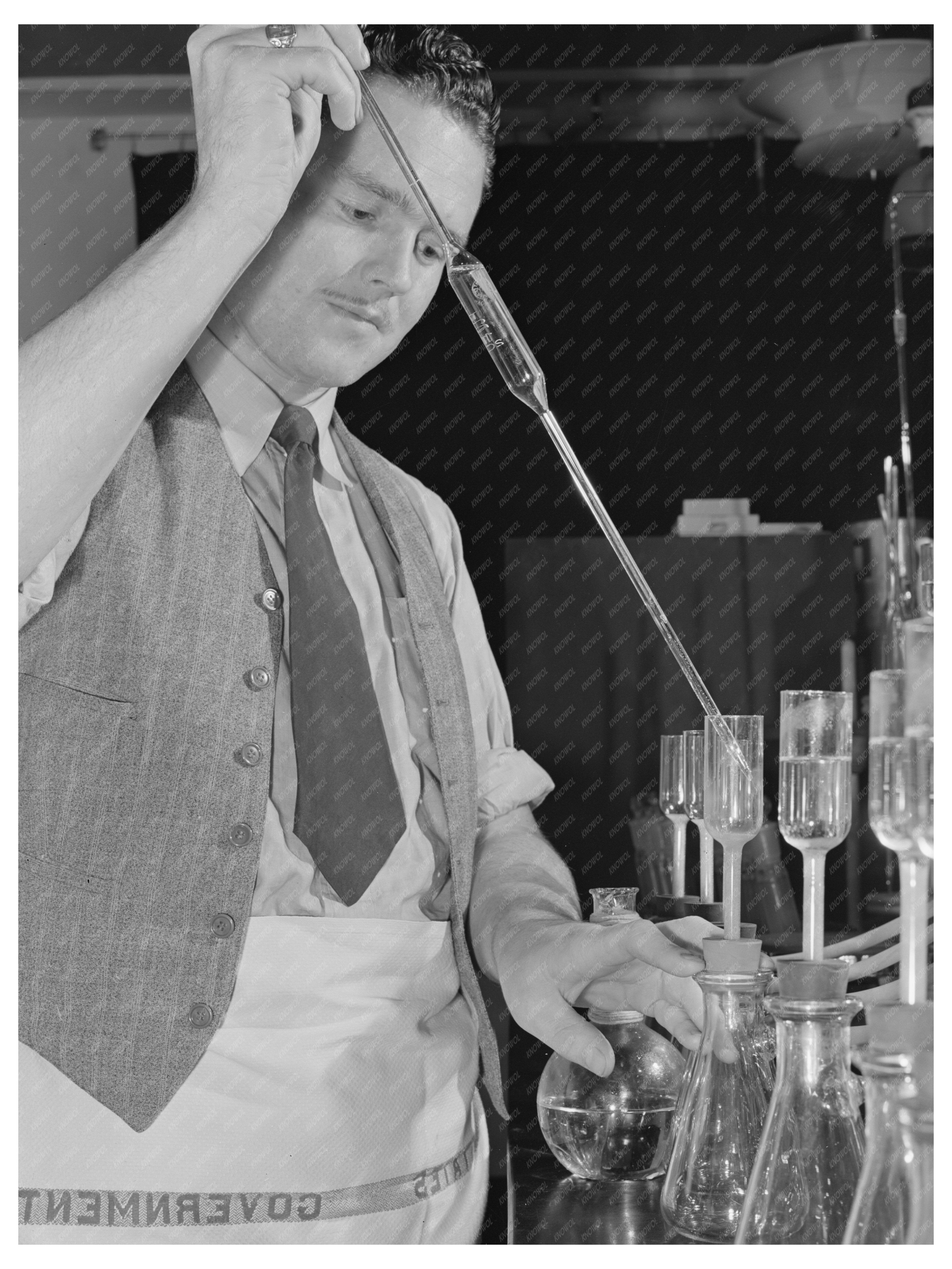 Vitamin Determination Test on Dehydrated Vegetables 1942