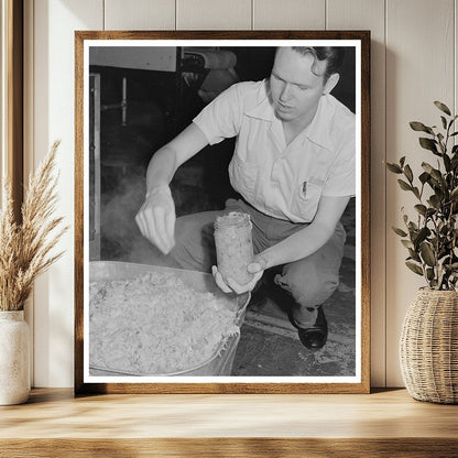 1942 Agricultural Research Scientists with Cabbage Sample