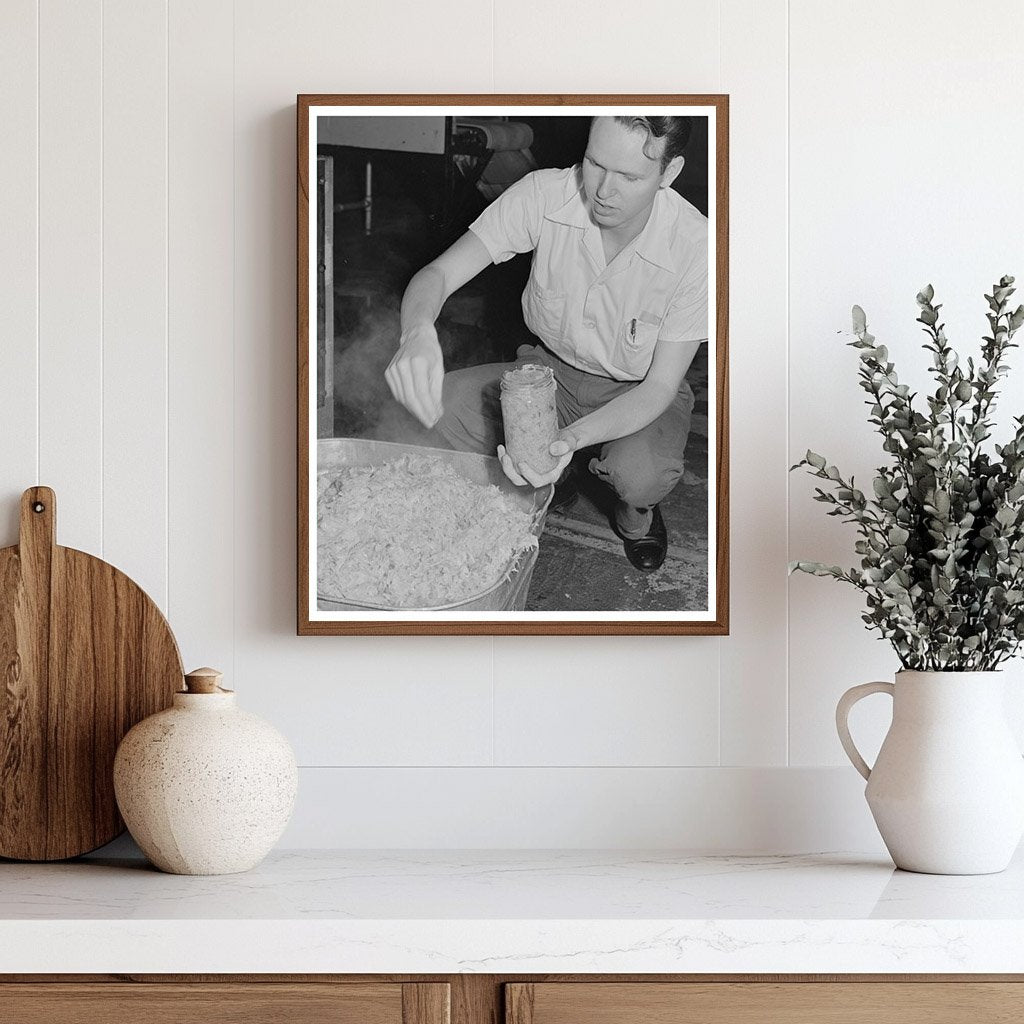 1942 Agricultural Research Scientists with Cabbage Sample