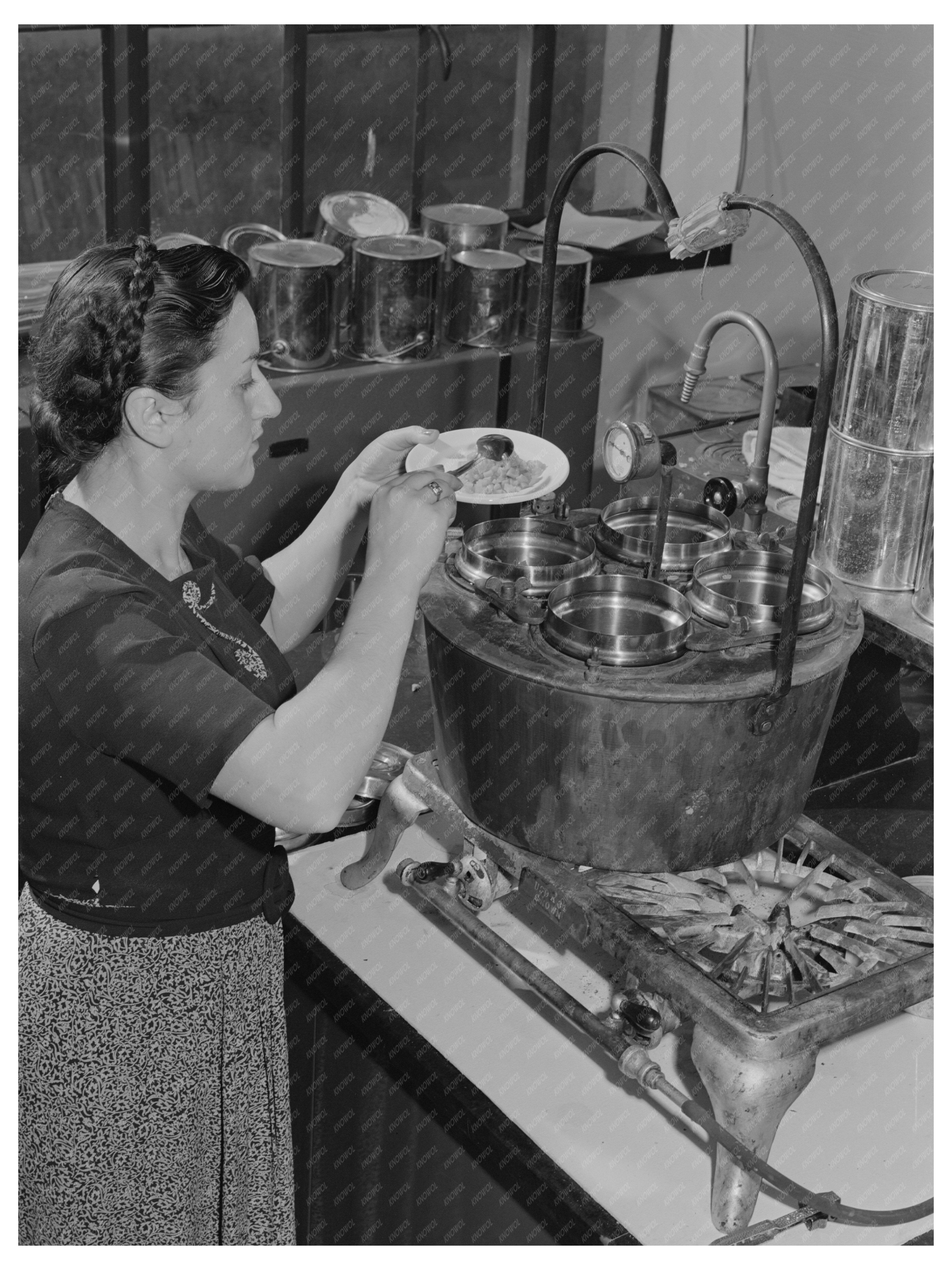 Wartime Food Testing with Dehydrated Vegetables 1942