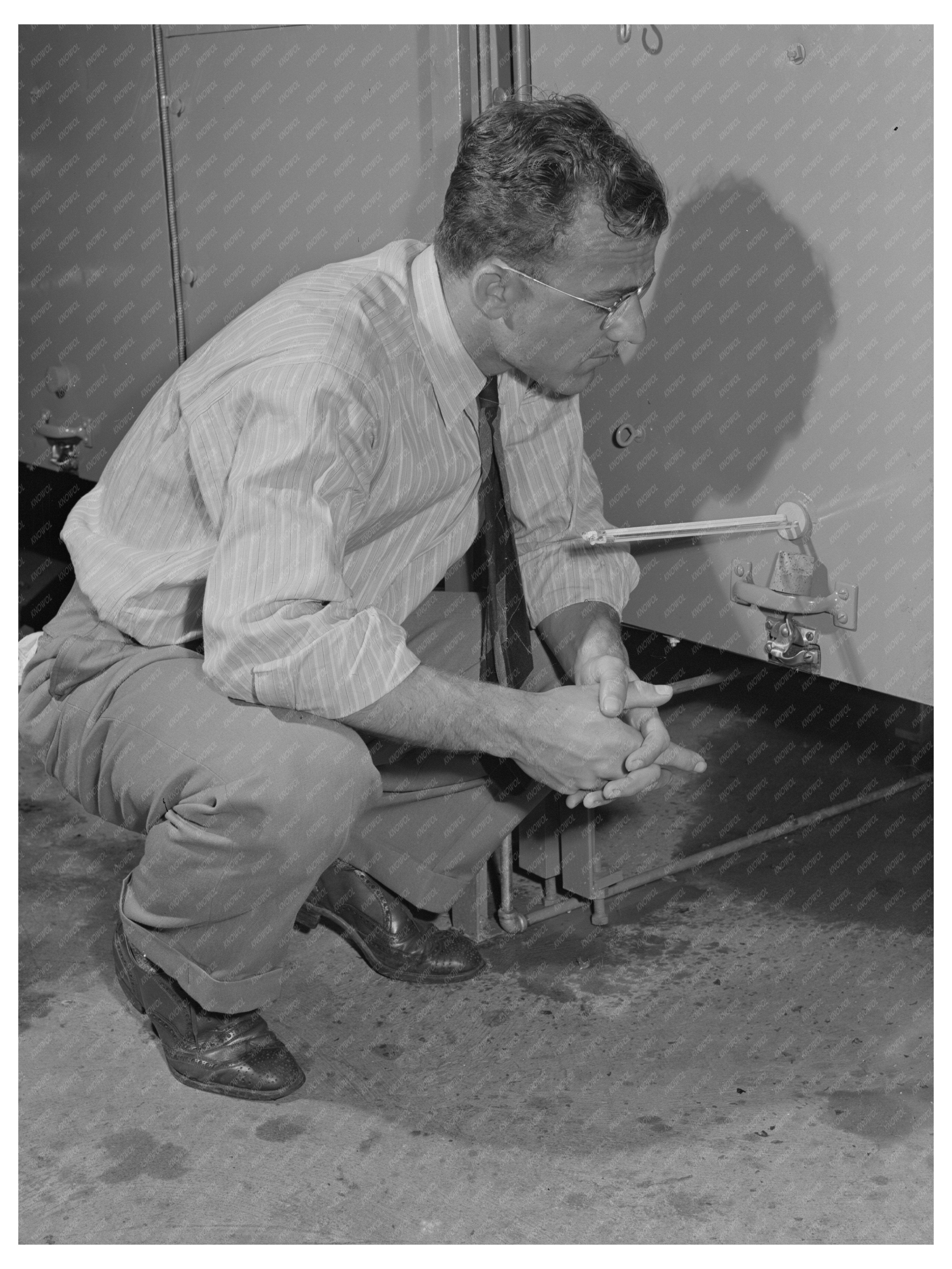 Junior Chemical Engineer Conducting Tests in 1942