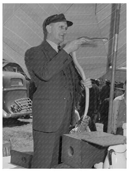 Snake Charmer at Holy Ghost Fiesta Santa Clara 1942