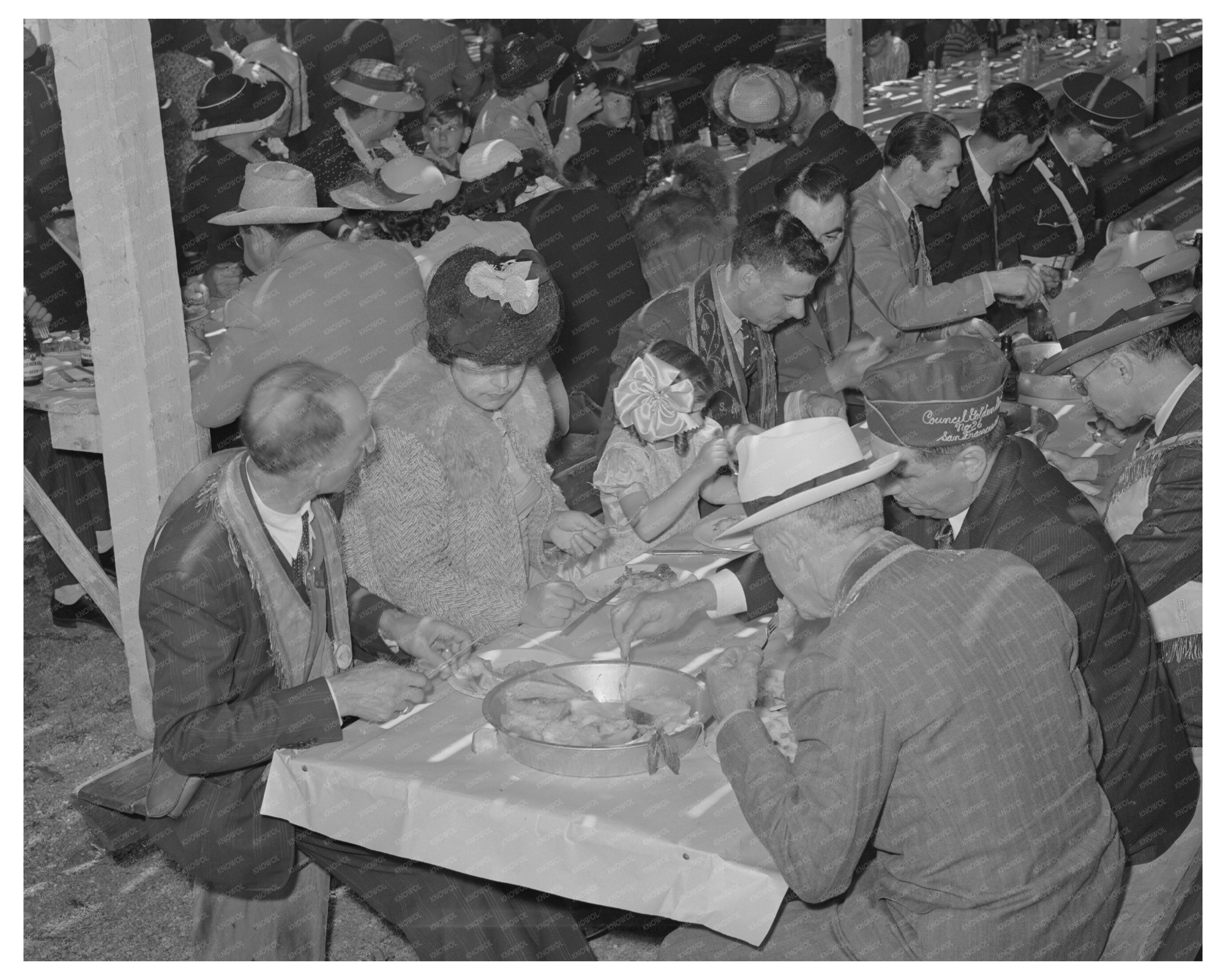 Holy Ghost Fiesta Dinner in Santa Clara 1942