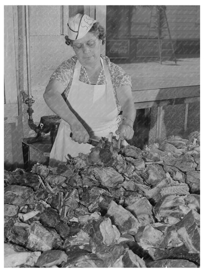 Barbecue Preparation at Holy Ghost Fiesta Santa Clara 1942