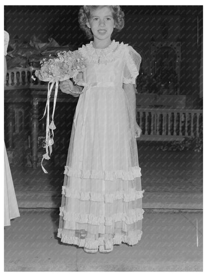 Maid Serving at Fiesta of the Holy Ghost Santa Clara 1942