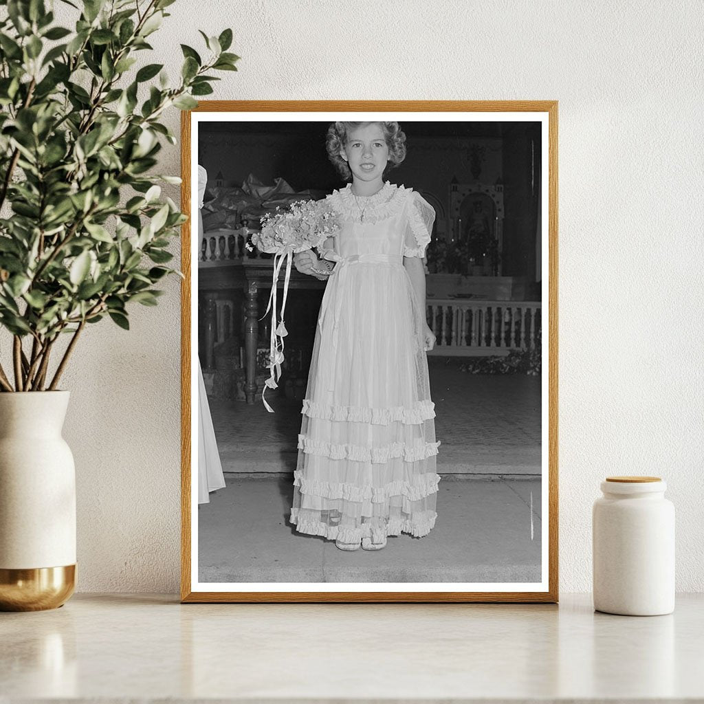 Maid Serving at Fiesta of the Holy Ghost Santa Clara 1942