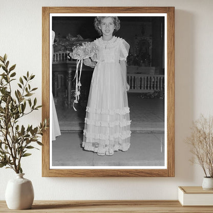 Maid Serving at Fiesta of the Holy Ghost Santa Clara 1942