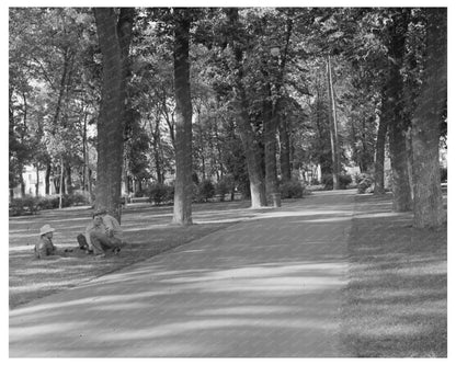 Vintage San Jose Park Scene May 1942 FSA/OWI Collection