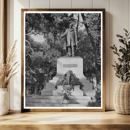 Vintage Monument in San Jose California May 1942