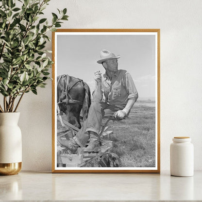 Haying Hand in Big Hole Valley Montana August 1942