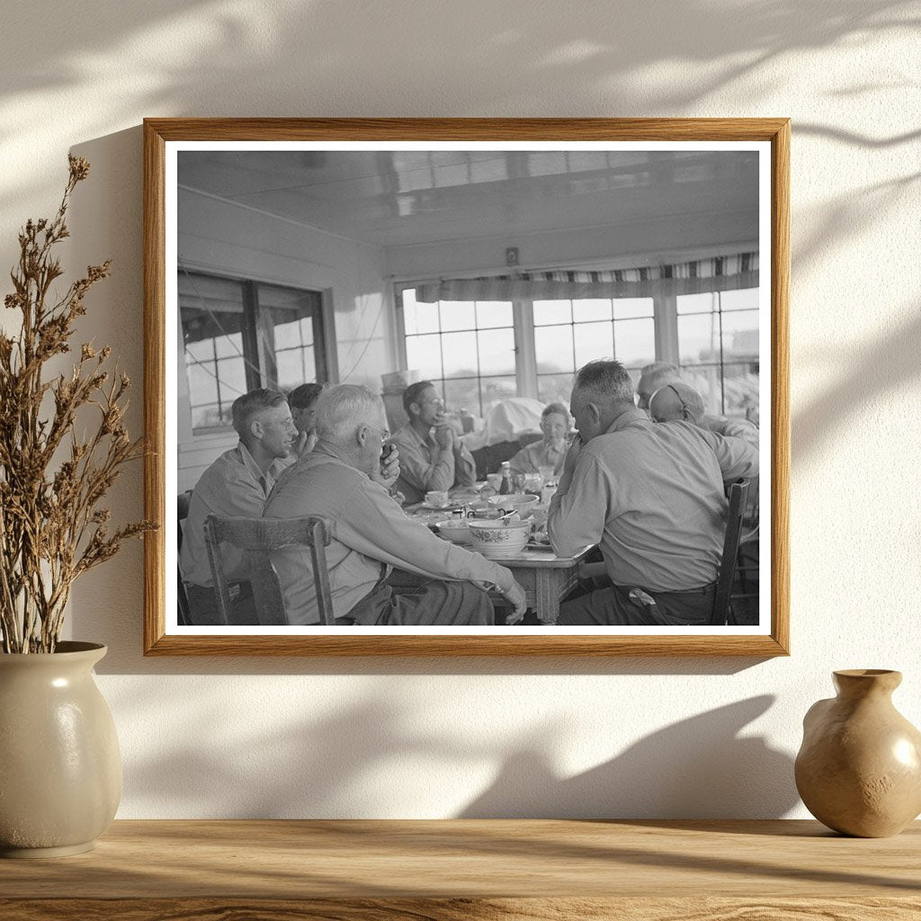 Ranchers and Cattle Buyers Dining in Montana 1942