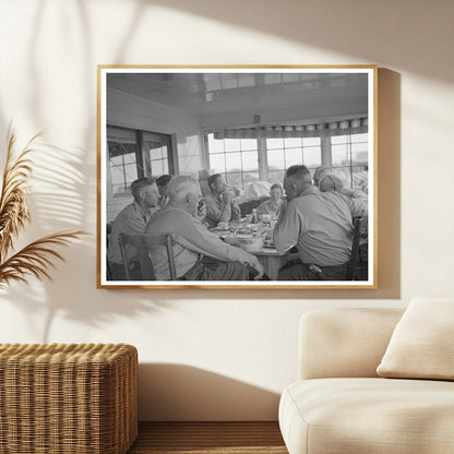 Ranchers and Cattle Buyers Dining in Montana 1942