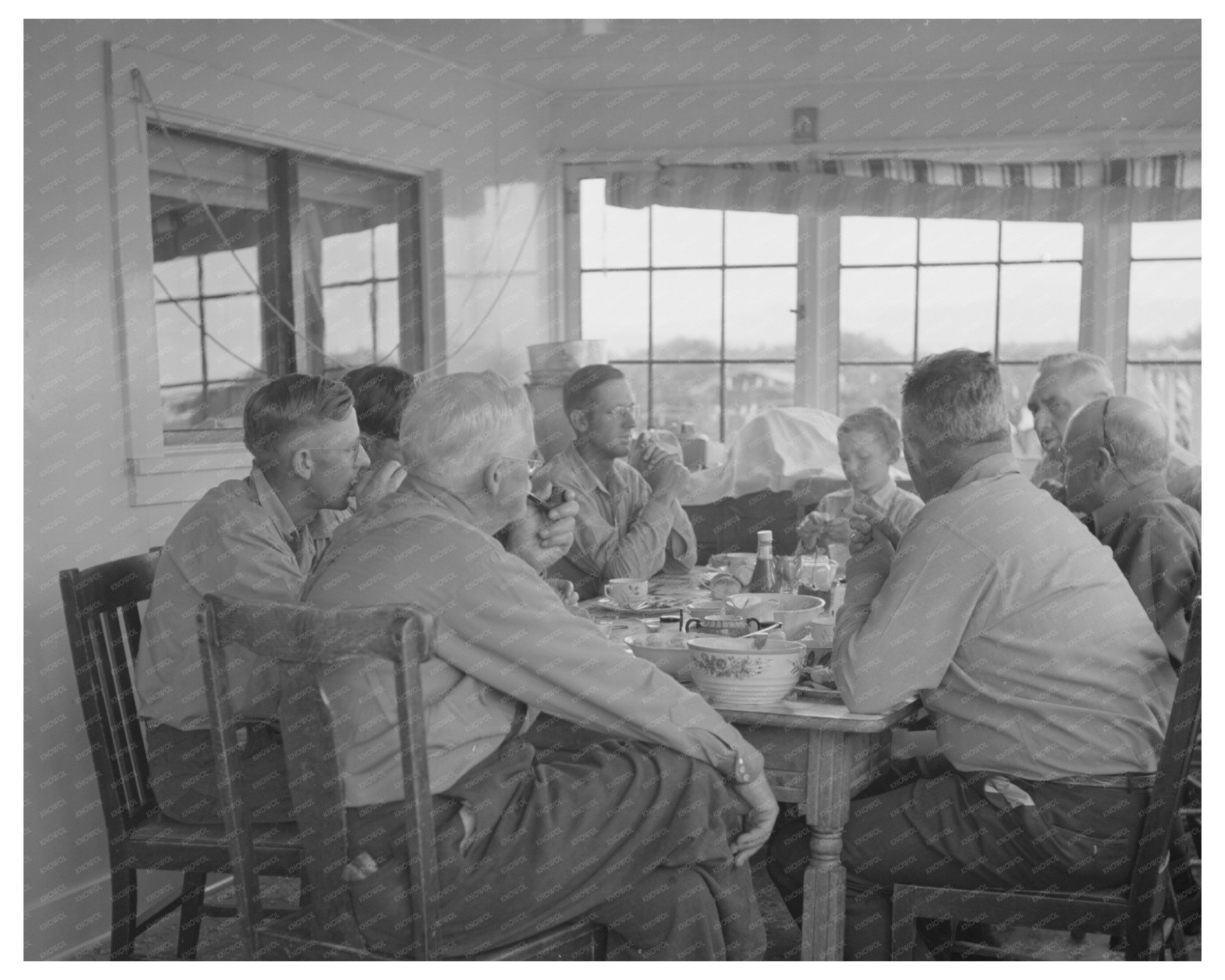 Big Hole Valley Ranch Dinner with Cattle Buyers 1942