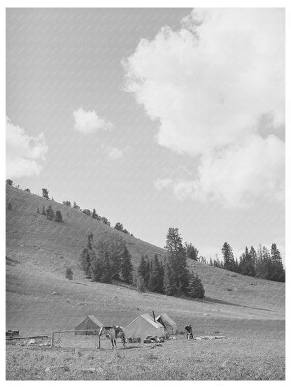 Gravelly Range Sheepherders Camp Montana 1942