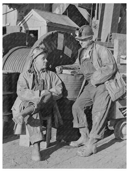 Shaftmen at Anaconda Copper Mine Butte Montana 1942