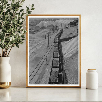 Copper Ore Cars Departing Butte Montana 1942