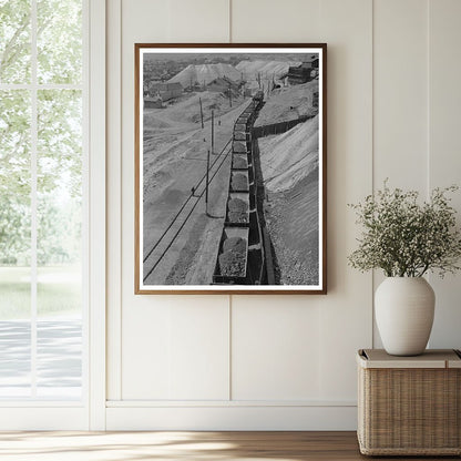 Copper Ore Cars Departing Butte Montana 1942