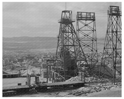 Butte Montana Anaconda Copper Mining Company 1942 Image