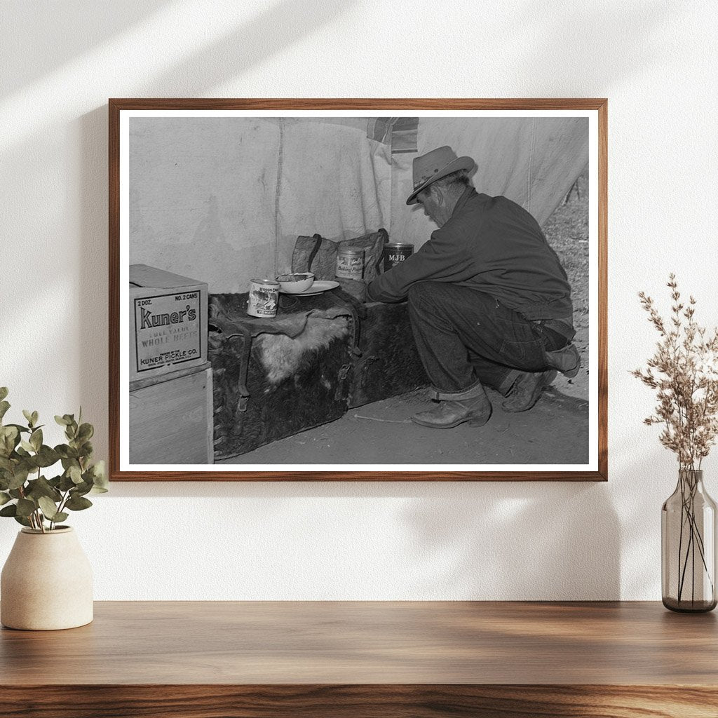 Sheepherder Retrieving Supplies in Madison County Montana 1942