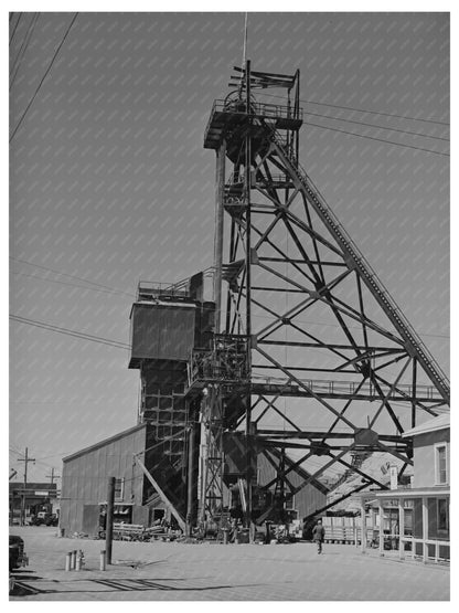 Mountain Con Copper Mine Head Frame Butte Montana 1942